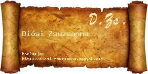 Diósi Zsuzsanna névjegykártya