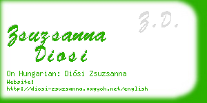 zsuzsanna diosi business card
